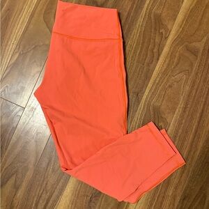 lululemon athletica Orange Leggings
